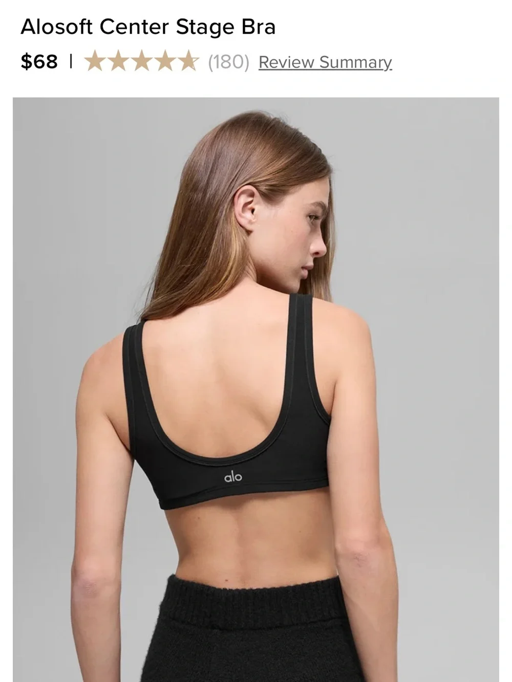 Alo Alosoft Center Stage Bra